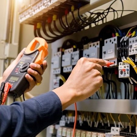 Überprüfung des Stromnetzes durch einen Fachmann